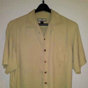 Tommy Bahama Mens Shirt Size Medium 100% Silk